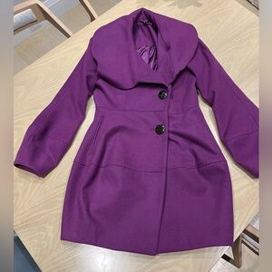 Elegant Purple Women's Coat